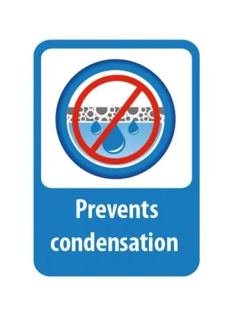 Prevents Condensation
