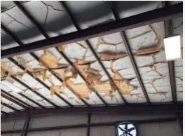 Torn Fiberglass as Warehouse Insulation