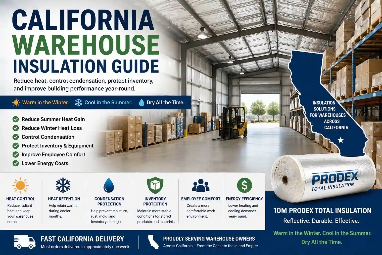 CA warehouse insulation