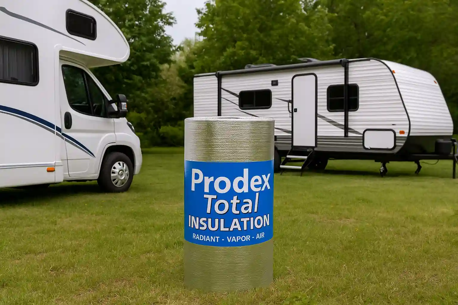 RV and Camper in nature