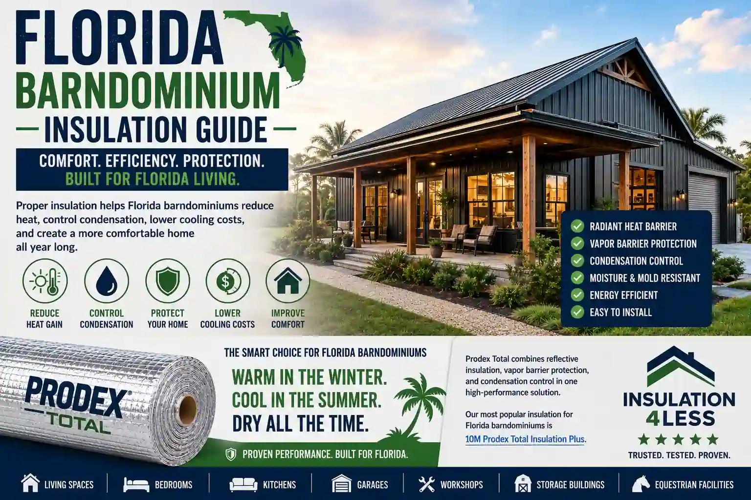 FL barndominium insulation - Prodex Total