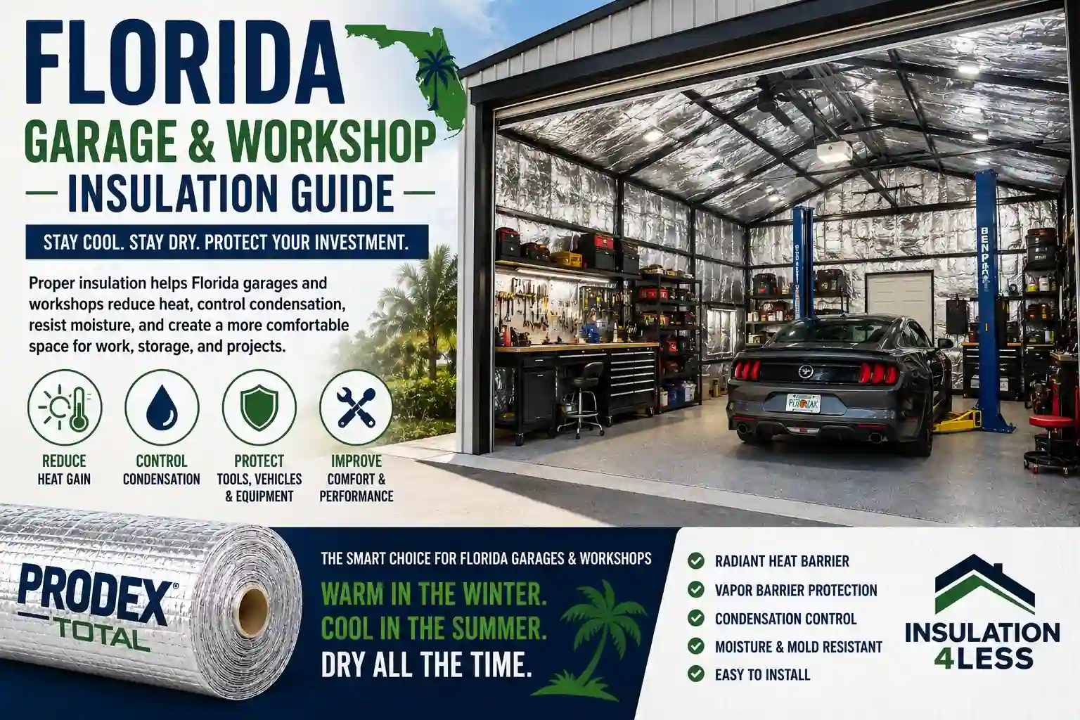 FL garage & workshop insulation - Prodex Total