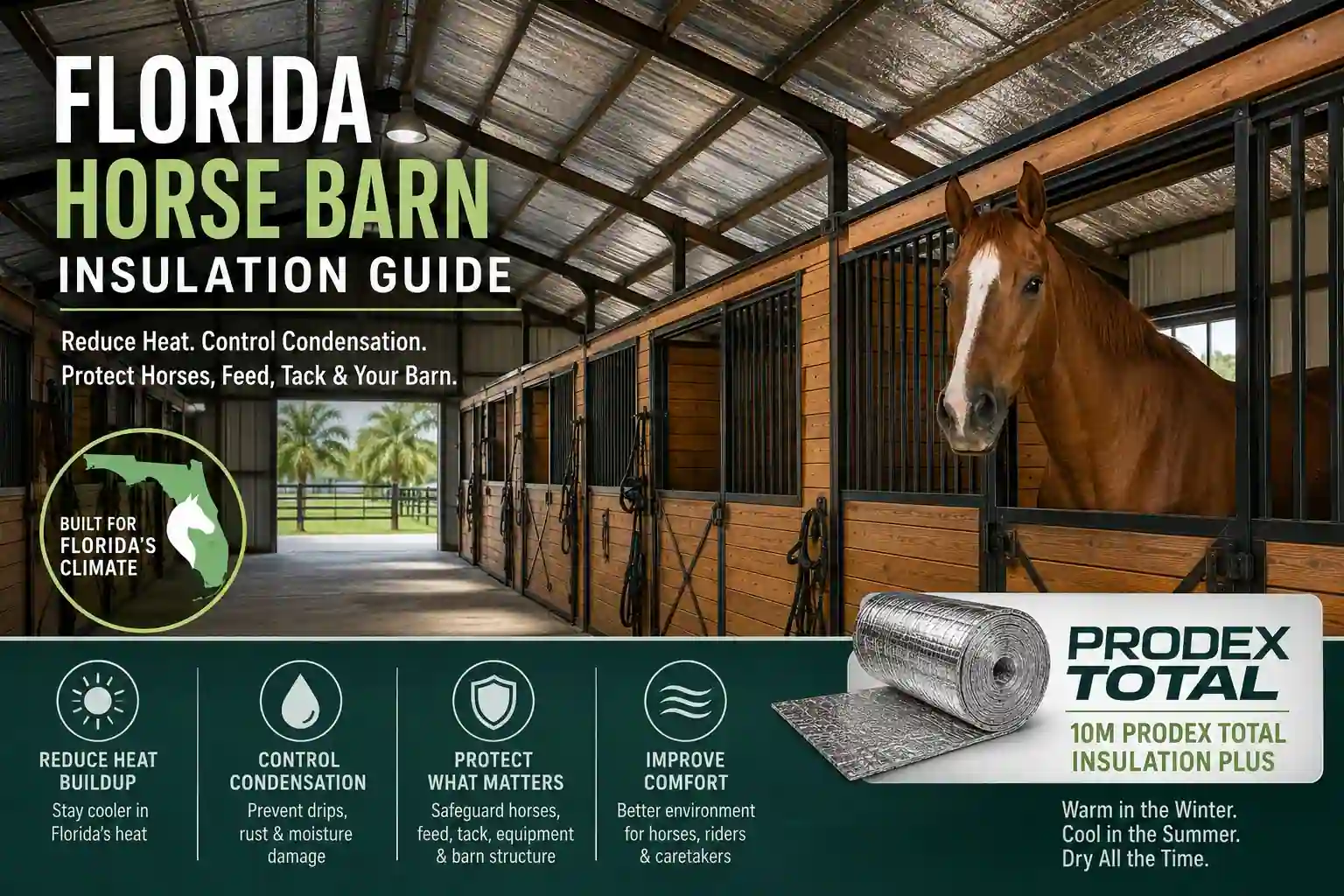 FL horse barn insulation - Prodex Total