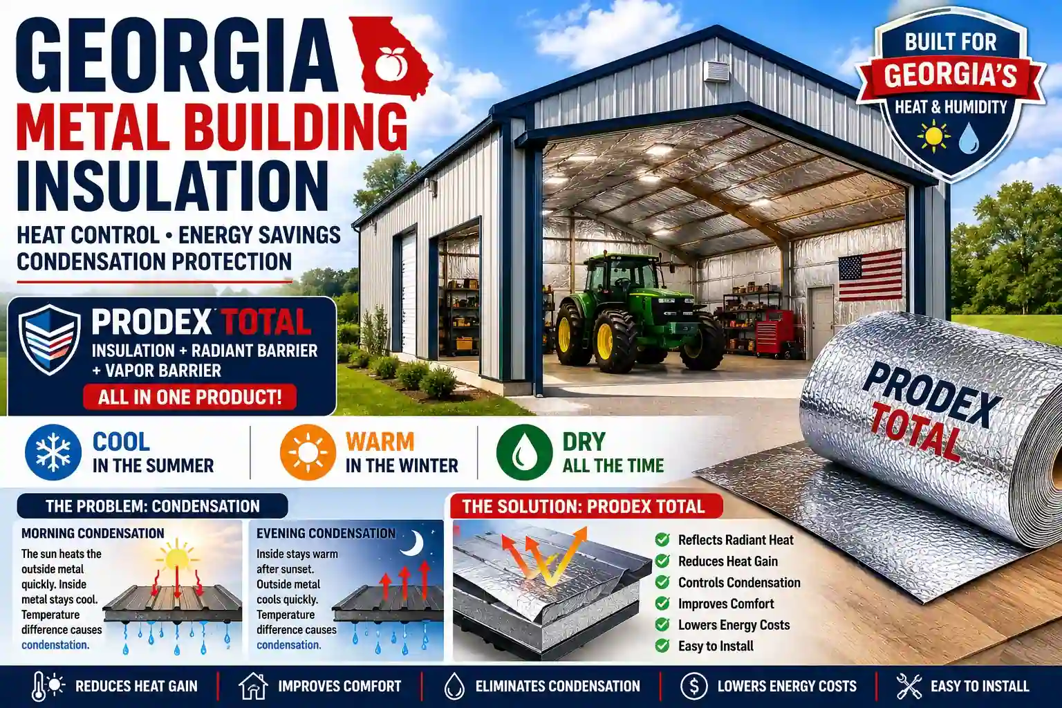 Georgia metal building insulation - Prodex Total