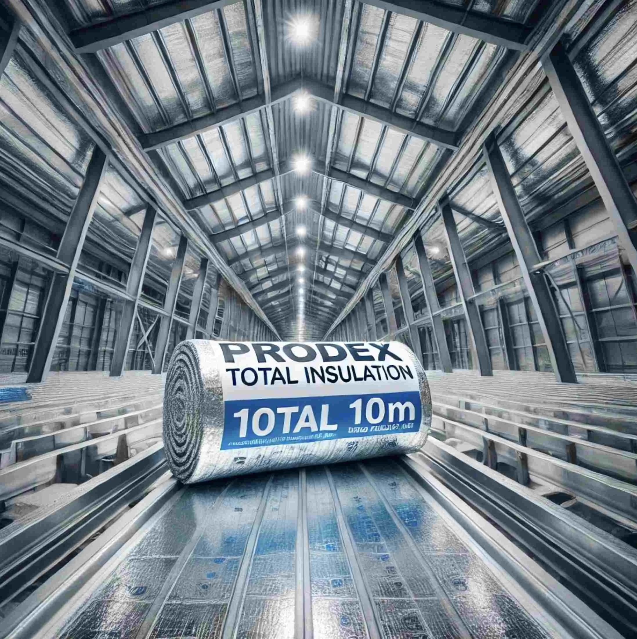 ll metal building roof with Prodex Total insulation